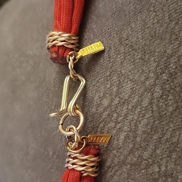 MATTY PATYFER Color Block Avant Garde Rope Knot Necklace - Picture 4 of 7